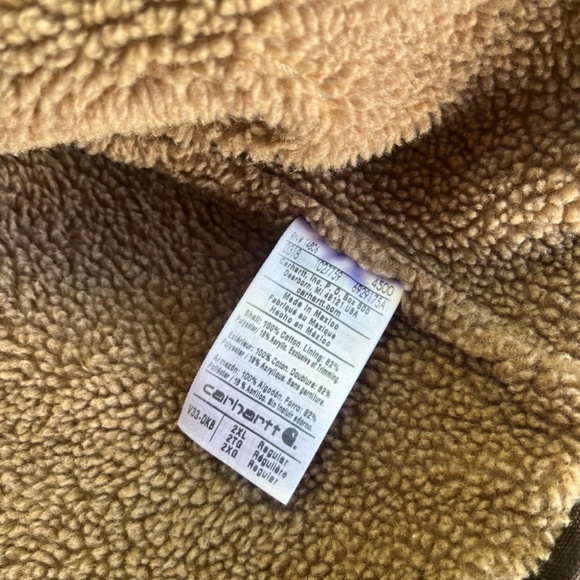 Men's CARHARTT Sherpa Lined Vest ~ VINTAGE ~2XL - Picture 4 of 9